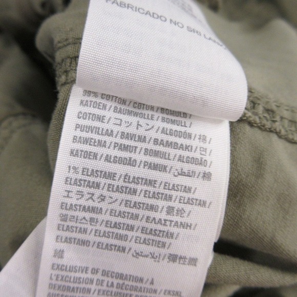 Abercrombie & Fitch Womens Military Jacket size L Packable Hood Green - Picture 8 of 12